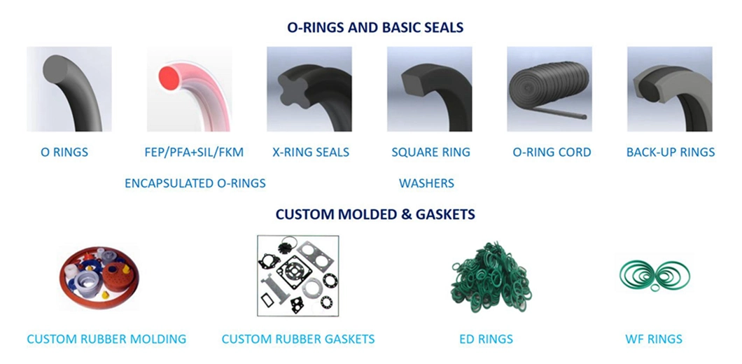 Green NBR Fitting Seals Waterproof Rubber ED Sealing Rings