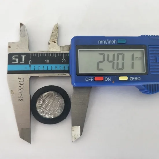 10 20 30 Mesh Stainless Steel Rubber Gasket Washer Filter Screen 