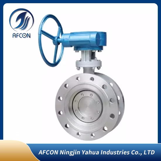 Oil Proof Double Flange Butterfly Valve, Rubber Vulcanized Seat